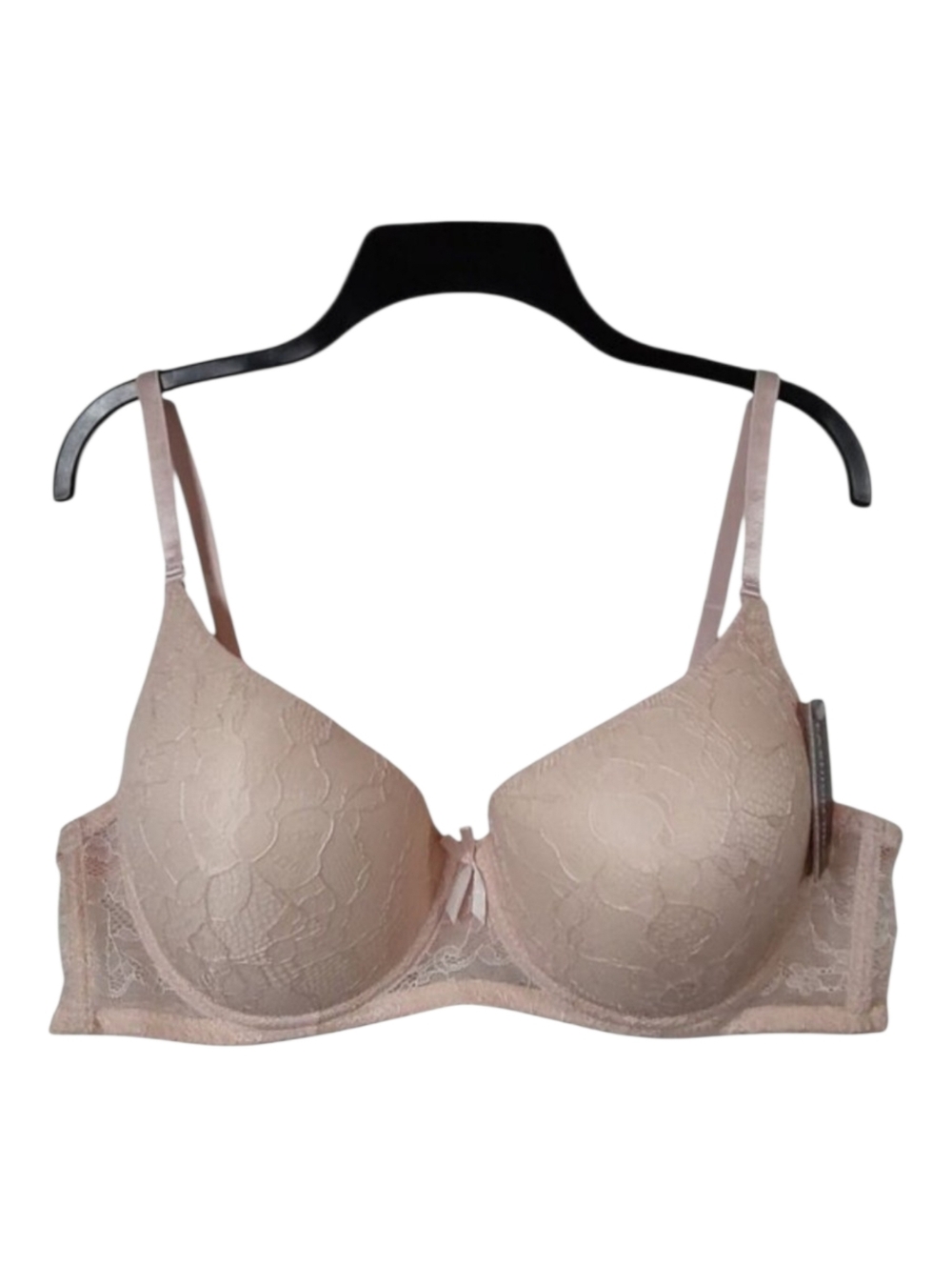 NWT 42C Women's Fashion Bra Underwire Lined Molded Removable Straps - Nude
